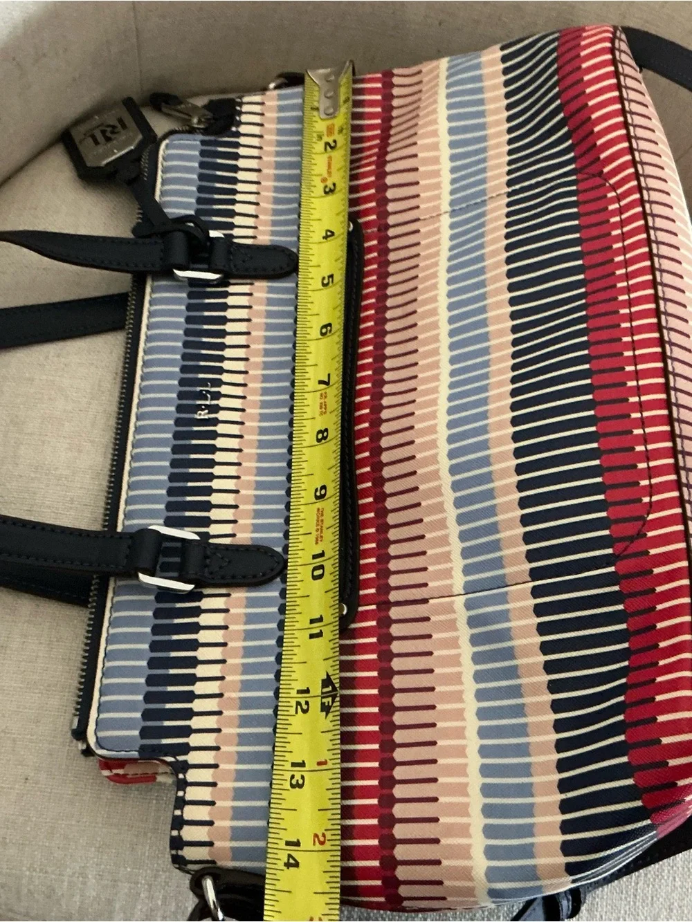 Ralph Lauren Lindley Alissa women’s shoulder bag tote purse multi striped